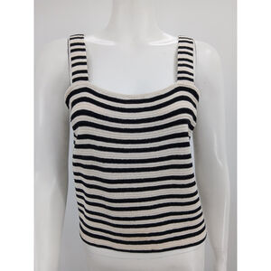 St. John Knit Striped Tank Top Size 12 Vintage